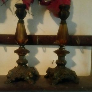 Vintage Candle holders  set of (2)